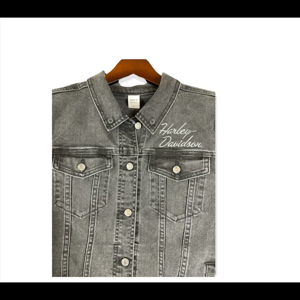 Harley-Davidson Women's Black Denim Jacket